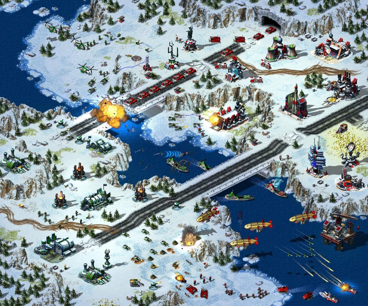 [26/11/2001] Nach dem enttäuschenden Tiberian Sun fand Westwood einen neuen, farbenfrohen Stil für Alarmstufe Rot 2. Der sieht selbst heute noch ganz gut aus.